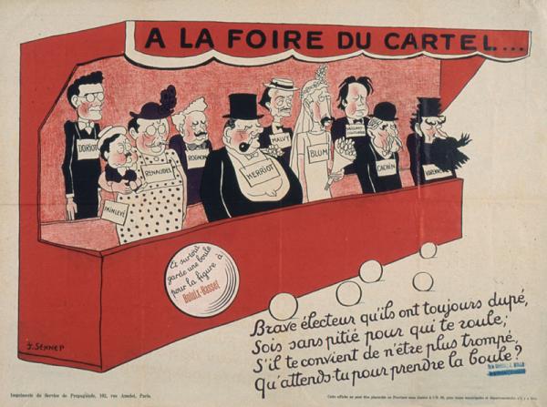 A la foire du cartel (...) brave électeur qu'ils ont toujours dupé (...)