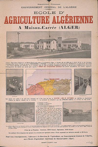 Ecole d'agriculture algérienne à Maison-Carrée (Alger)