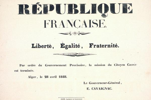 (...) Par ordre du Gouvernement provisoire la mission du citoyen Couput est terminée