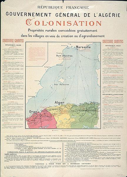 Gouvernement général de l'Algérie. Colonisation. Propriétés rurales concédées gratuitement dans les villages en voie de création ou d'agrandissement (...)