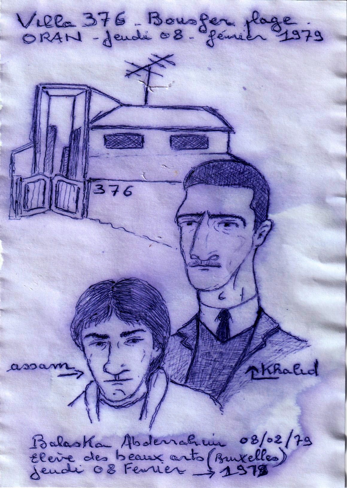 benabadji khalil ( khalid ) le menuisier , avec assam le tapissier