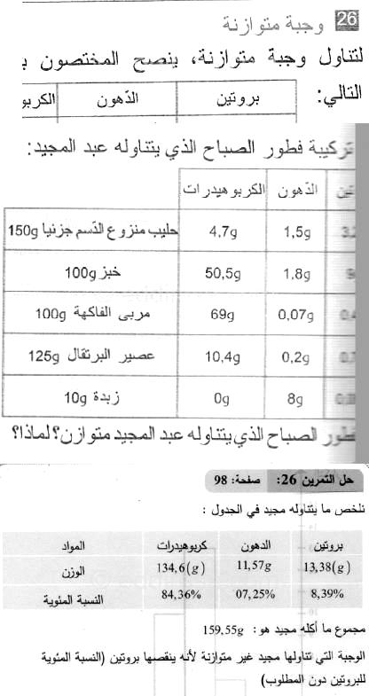 حل التمرين 26 صفحة 98 رياضيات السنة الثانية متوسط