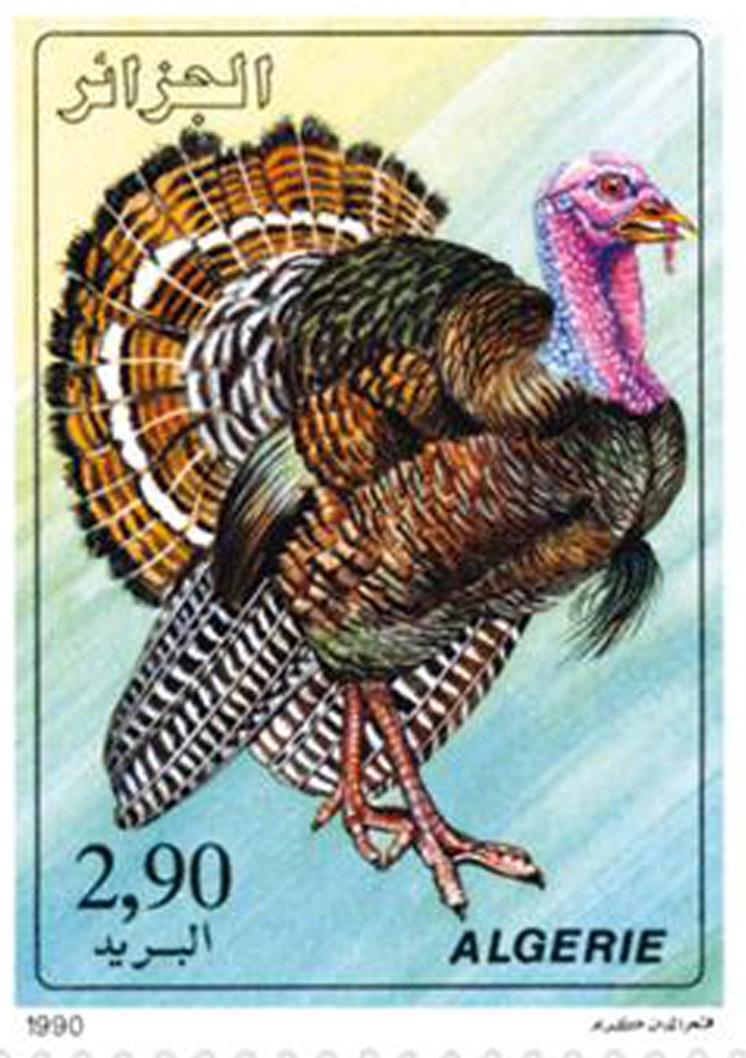 Animaux de basse-cour (Timbre poste Algérie)