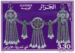 Bijoux des Aurès (Timbre poste Algérie)