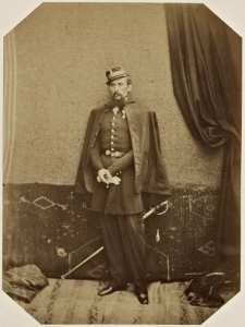 Le général de brigade Beaufort de Hautpoul, commandant la subdivision de Tlemcen (Image de propagande coloniale)