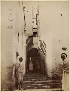 Alger. Rue de la Kasbah (Image de propagande coloniale)