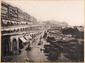 Les quais à Alger (Image de propagande coloniale)