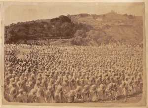 [Bougie. La Grande prière 2ème pose] (Image de propagande coloniale)