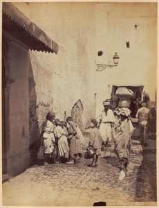 Alger. Rue arabe [Casbah] (Image de propagande coloniale)