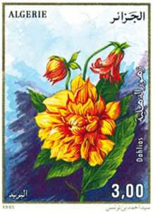 Fleurs (Timbre poste Algérie)