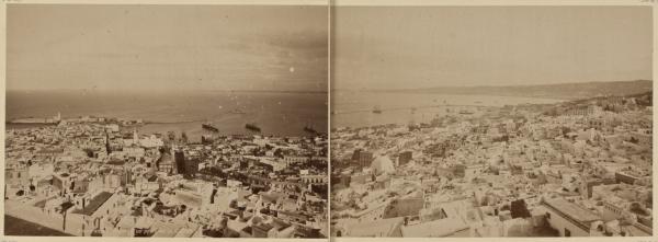 Panorama d'Alger. Vue prise de la Casbah (Image de propagande coloniale)