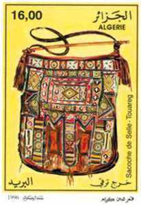 Artisanat – Cuirs touareg (Timbre poste Algérie)