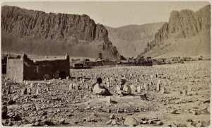 Sortie sud du défilé d'El Kantara (Image de propagande coloniale)