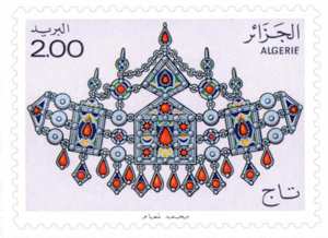 Bijoux (Timbre poste Algérie)