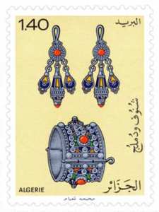 Bijoux (Timbre poste Algérie)