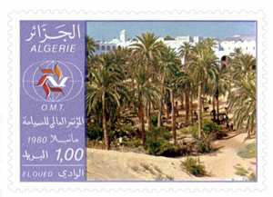 Conférence mondiale du tourisme Manille 1980 (Timbre poste Algérie)