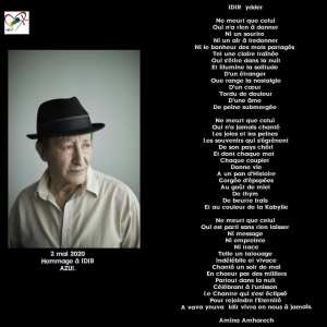 HOMMAGE A IDIR par Amina AMHARECH