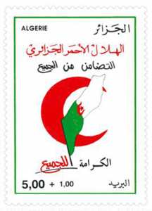 Croissant-Rouge algérien (Timbre poste Algérie)