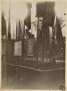 [intérieur d'une Zaouïa ou d'une mosquée à Touggourt ' El Oued ' ] (Image de propagande coloniale)