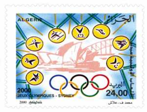 Jeux Olympiques – Sydney 2000 (Timbre poste Algérie)