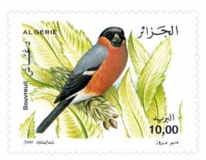 Oiseaux (Timbre poste Algérie)