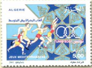 Jeux Méditerranéens Tunis 2001 (Timbre poste Algérie)