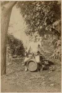 Lieutenant Bougnioux du 1er tirailleurs. Médéah 1888 (Image de propagande coloniale)