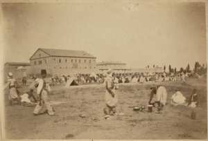 Djelfa. Campement de spahis (Image de propagande coloniale)