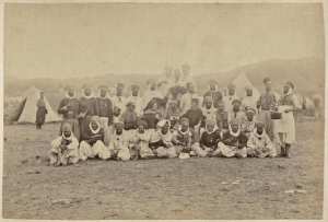 Mon peloton de spahis 1888 (Image de propagande coloniale)