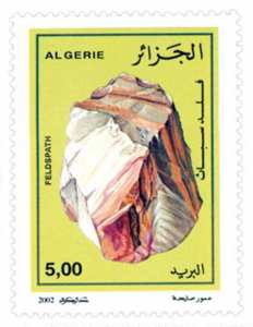 Roches (Timbre poste Algérie)