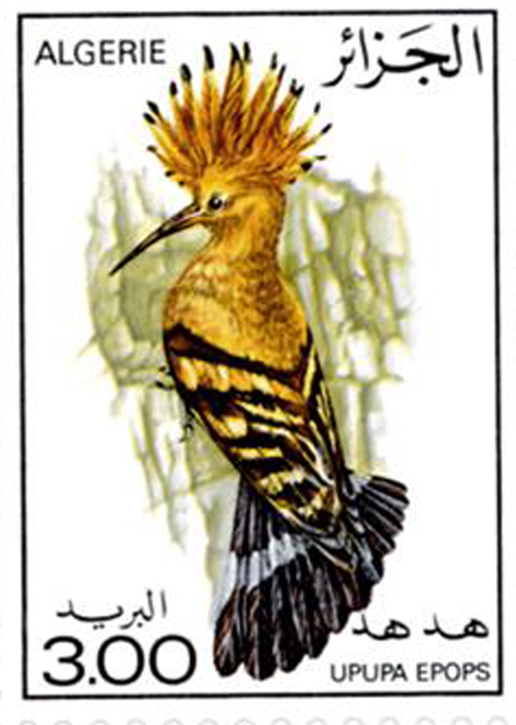 Les oiseaux (Timbre poste Algérie)