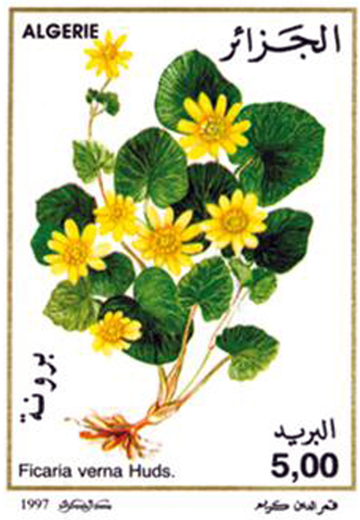 Fleurs (Timbre poste Algérie)