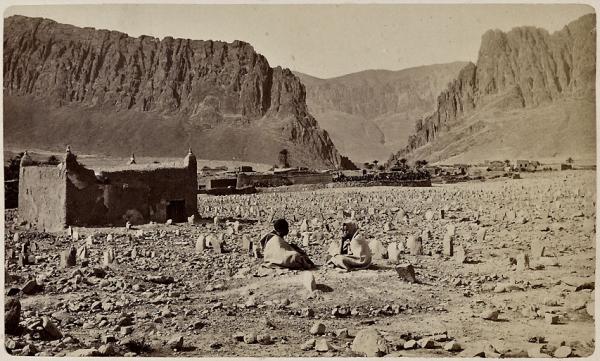 Sortie sud du défilé d'El Kantara (Image de propagande coloniale)