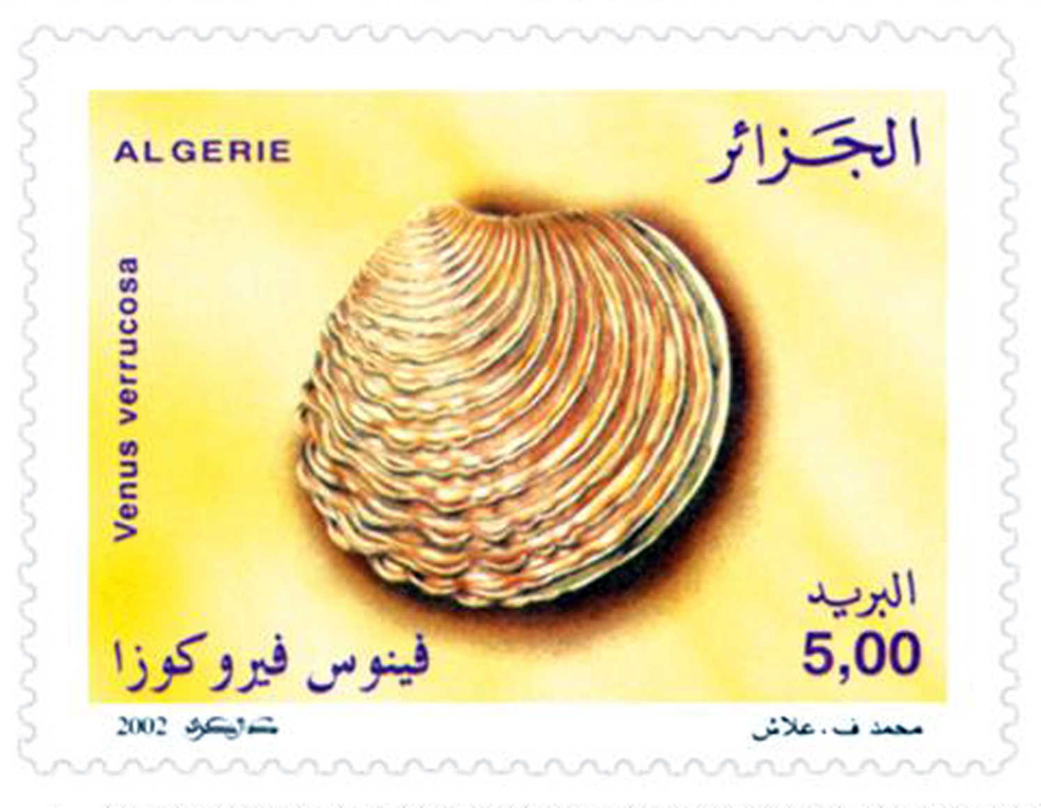 الأصداف طابع بريدي الجزائر