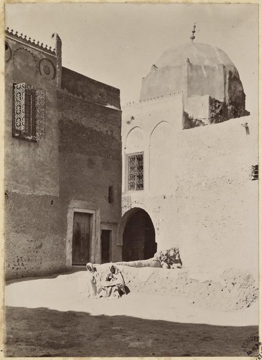 [Zaouïa à Touggourt ' El Oued ' ] (Image de propagande coloniale)