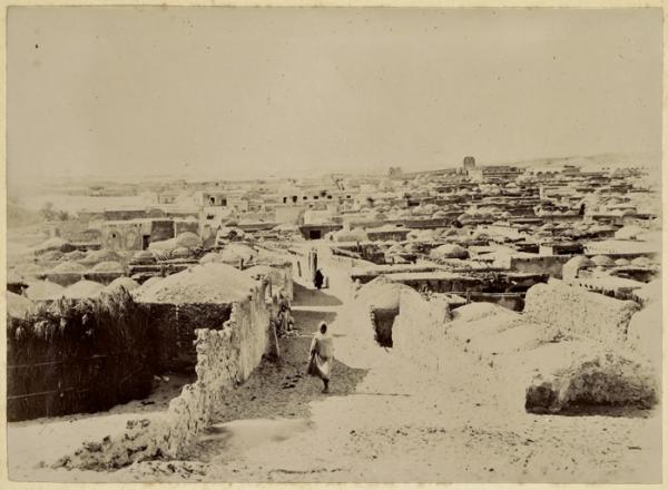 [Vue d'une ville sans doute de Touggourt] (Image de propagande coloniale)