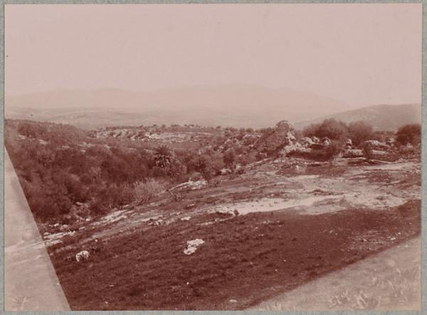 Hammam-Meskoutine. Dépôts calcaires. Vieilles ruines (Image de propagande coloniale)