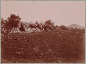 Hammam-Meskoutine. Rocher de l'Eléphant (dépôts calcaires) (Image de propagande coloniale)