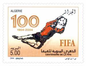 Centenaire de la FIFA (Timbre poste Algérie)