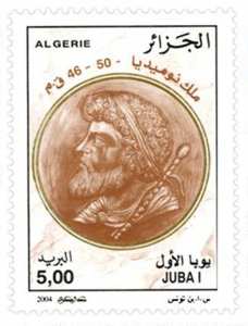 Rois numides (Timbre poste Algérie)