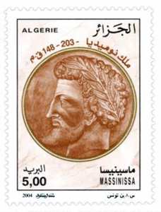 Rois numides (Timbre poste Algérie)