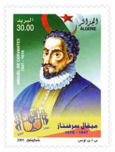 Miguel de Cervantès (1547-1616) (Timbre poste Algérie)