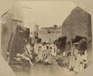 Le marché de Sidi-Okba (Image de propagande coloniale)