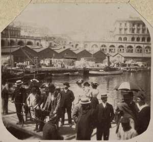 Embarcadère à Alger (Image de propagande coloniale)