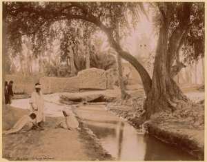 Biskra. Village nègre (Image de propagande coloniale)
