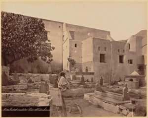 Marabout et cimetière Abderhamane (Image de propagande coloniale)