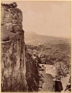Constantine. La sortie des gorges du Rhummel, le moulin Lavie. (Image de propagande coloniale)