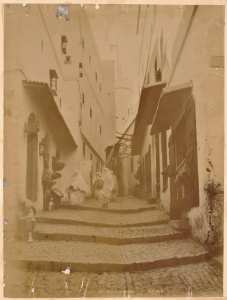 Alger. Une rue de la Casbah (Image de propagande coloniale)