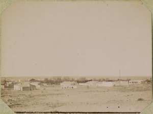 El Aricha. Le village vu de la route de Sebdou (Image de propagande coloniale)