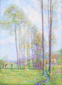 Artiste Peinte Wilhelm Georg Ritter « Jour de printemps »